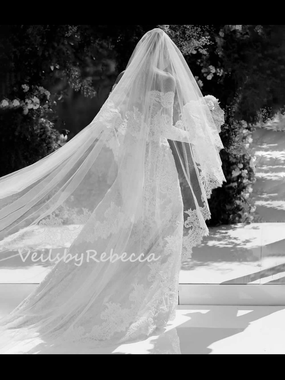 VeilsbyRebecca - Two Tier Cathedral Wedding Veil with Blusher